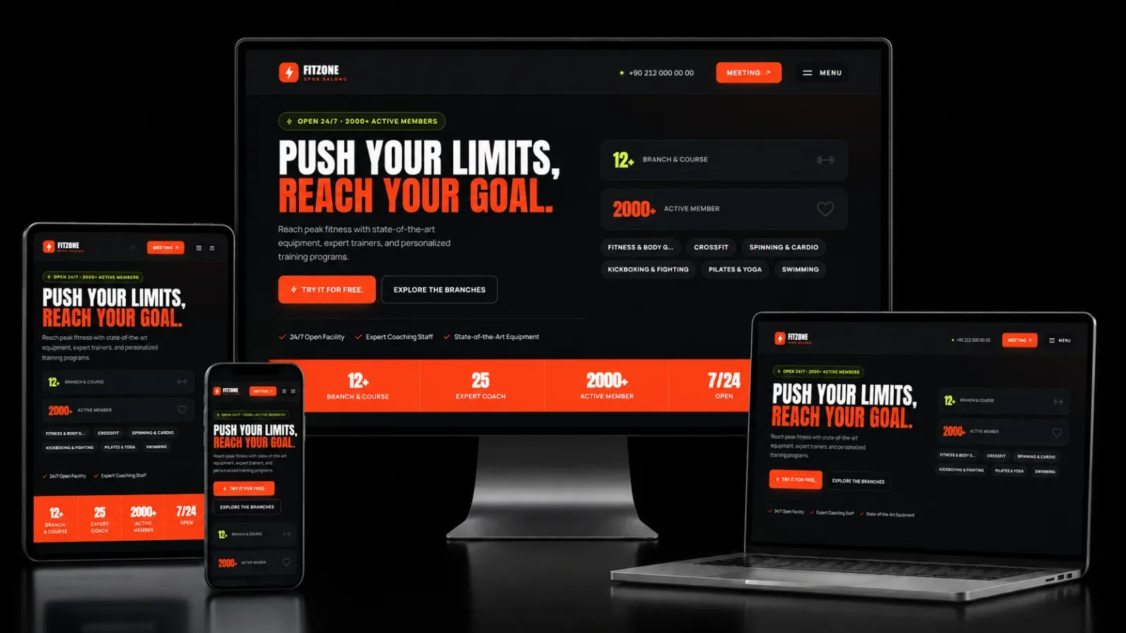 FitZone Gym Website