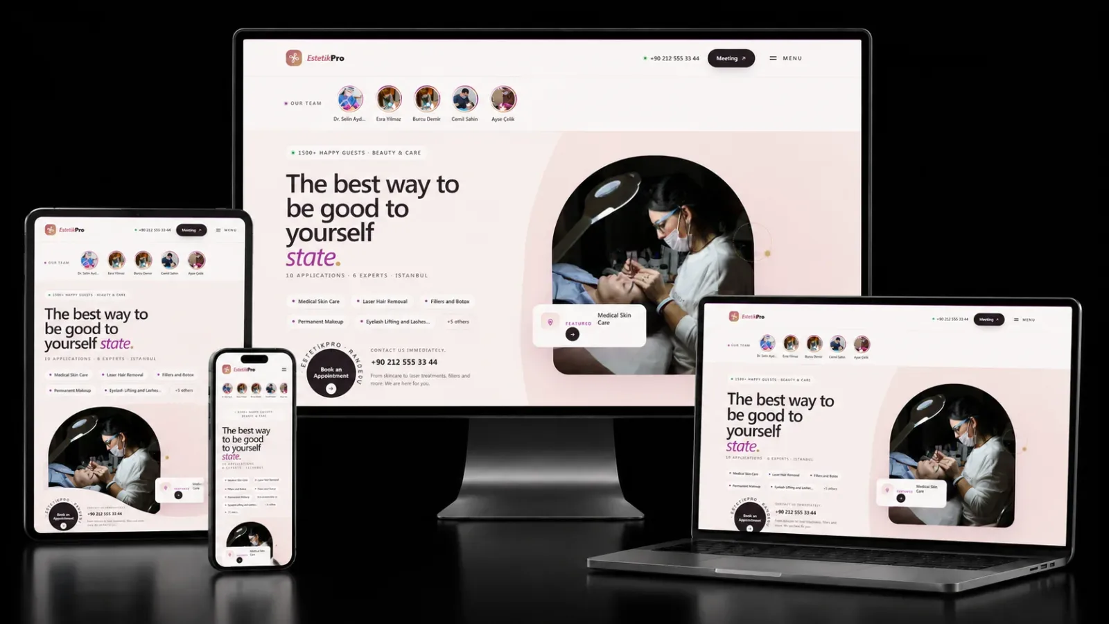 Beauty Website Design