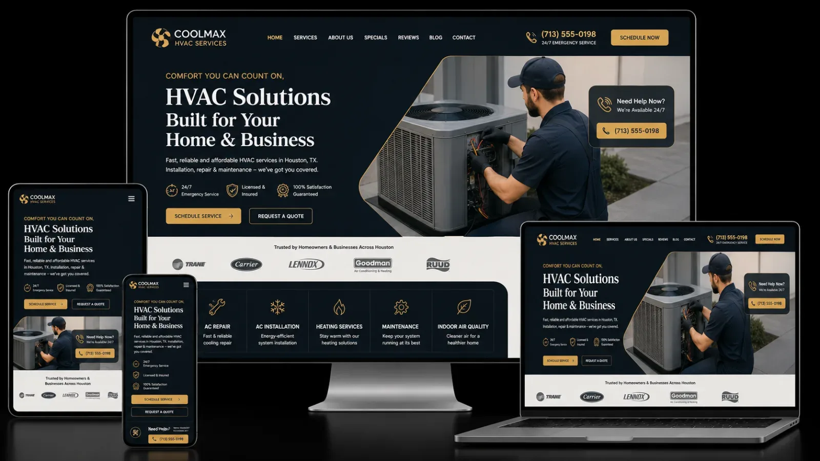 HVAC Website Design