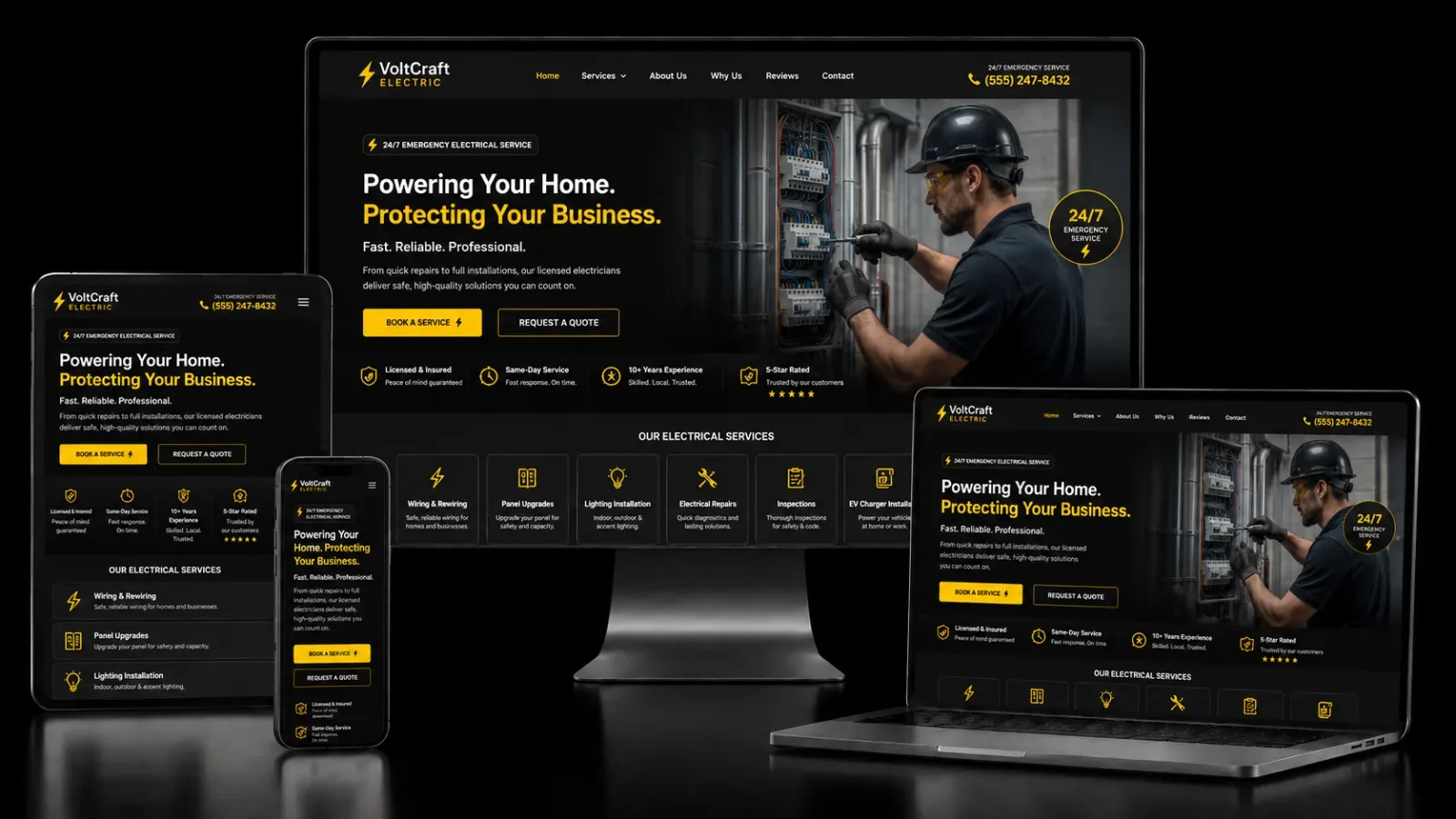 Electrician Website Design
