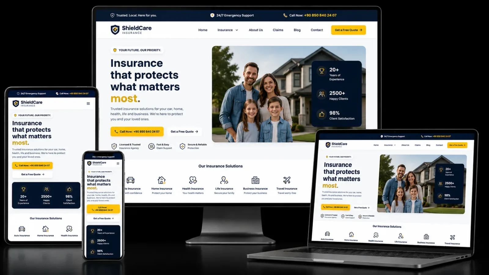 Insurance Agency Website Design